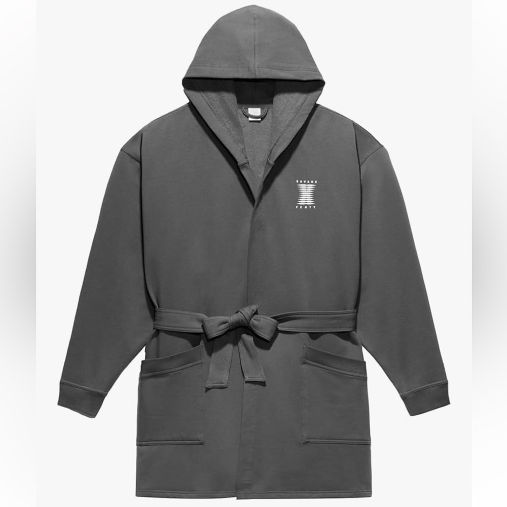 Savage X Fenty womens Showgirl Graphic Savage X Gray Robe